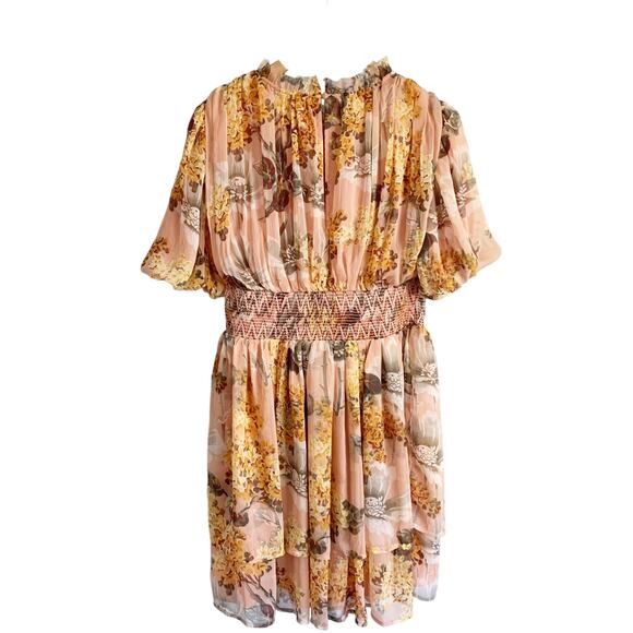 Anthropologie Amaranth Puff-Sleeved Mini Dress Small Pink NWT - Picture 4 of 8